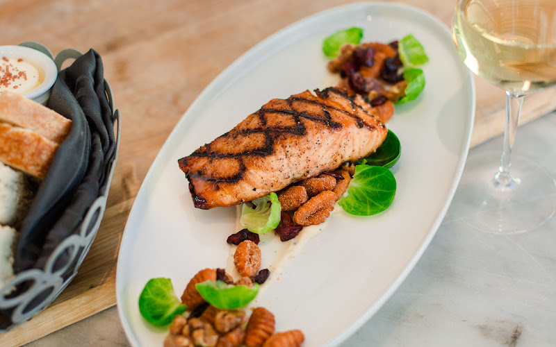 salmon and chardonnay