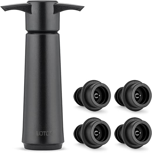 Affordable budget friendly wine bottle stopper and vacuum pump sealer