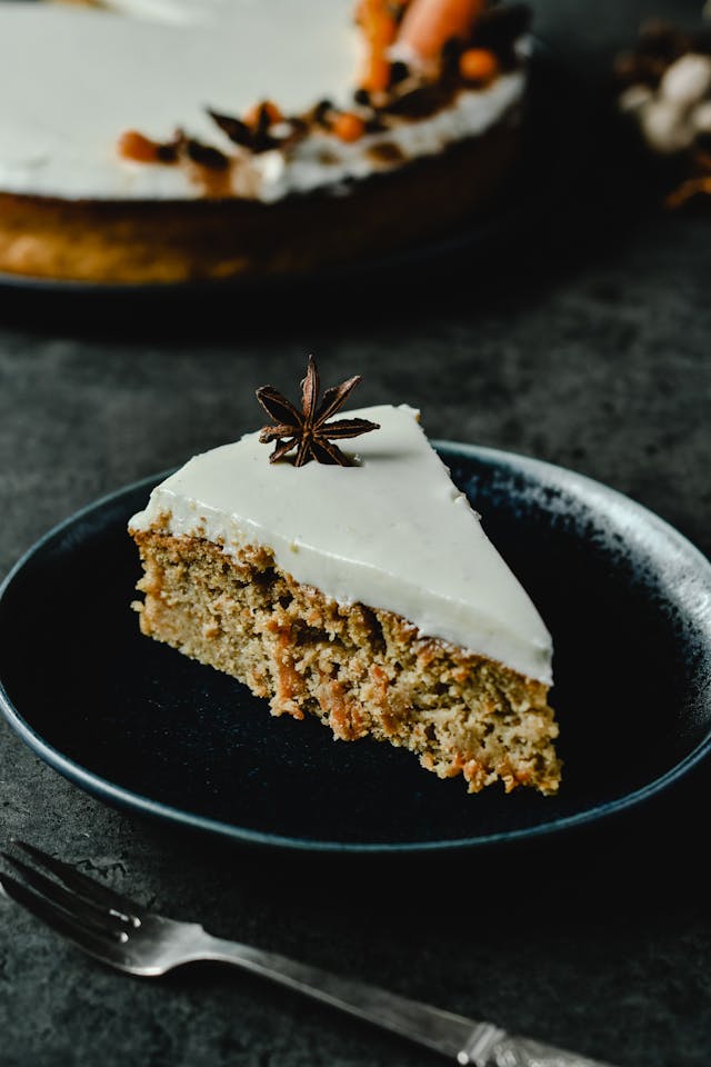 spiced red wine pear cake